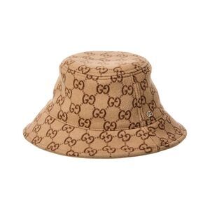 Gucci Gg Wool Bucket Hat, Beige